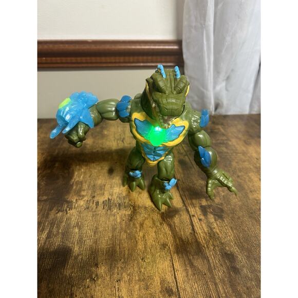 Beast Lab Dino Creator Raging Raptor Figure RARE HTF Lights and Sound Work - Picture 1 of 8